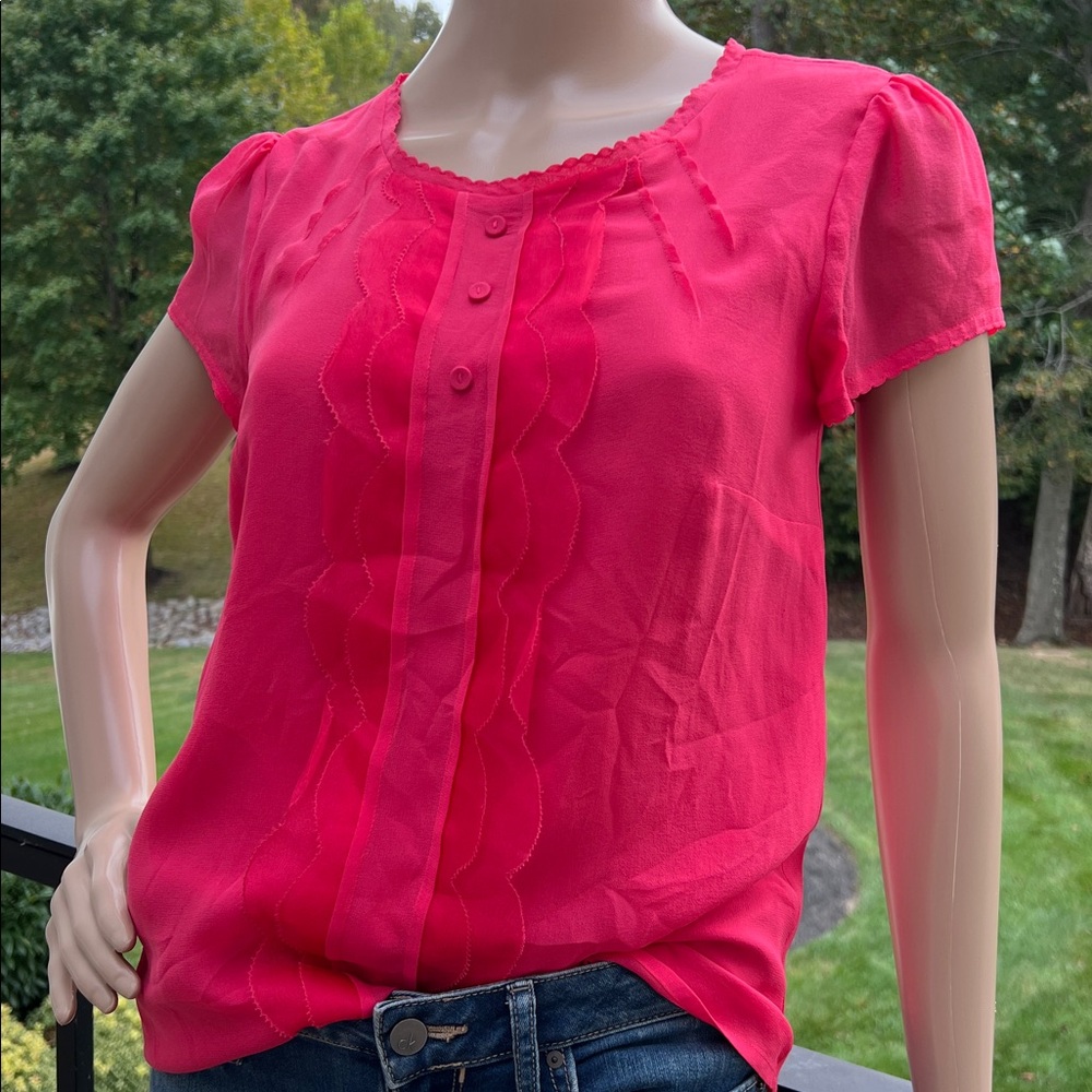 Boden Limited Edition Gorgeous Fuchsia Blouse